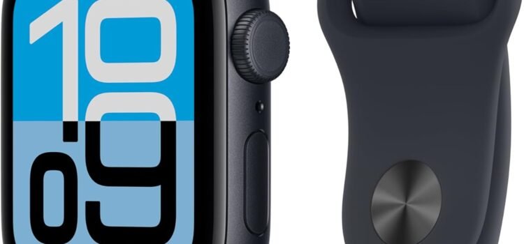 Apple Watch SE 3 [GPS + Cellular 40mm] Smartwatch with Midnight Aluminum Case with Midnight Sport Band – S/M. Fitness and Sleep Trackers, Heart Rate Monitor, Always-On Display, Water Resistant
