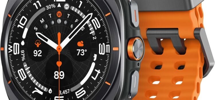 SAMSUNG Galaxy Watch Ultra 47mm LTE AI Smartwatch w/Energy Score, Wellness Tips, Heart Rate Tracking, Sleep Monitor, Fitness Tracker, GPS, 2024,Titanium Gray (Renewed)