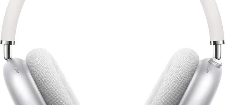 Apple AirPods Max Wireless Over-Ear Headphones, Active Noise Cancelling, Transparency Mode, Personalized Spatial Audio, Dolby Atmos, Bluetooth Headphones for iPhone – Silver