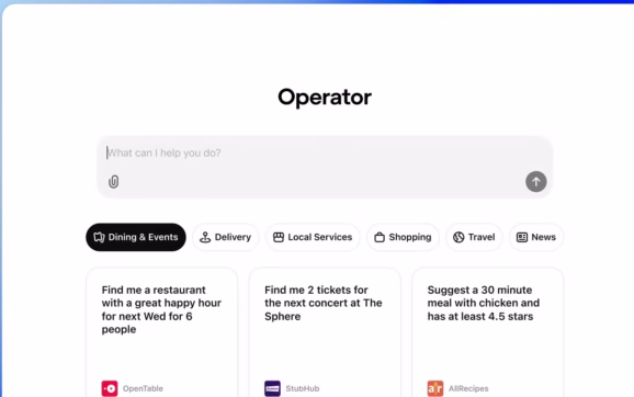 OpenAI introduces Operator, an AI agent built for autonomous web tasks.
