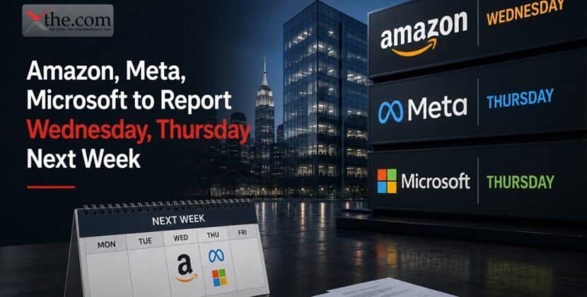 Amazon, Meta, Microsoft to Report Wednesday, Thursday Next Week
