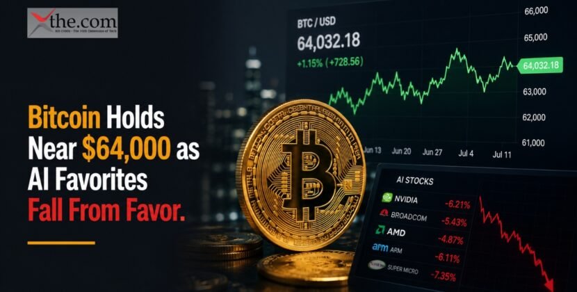 Bitcoin Holds Near $64,000 as AI Favorites Fall From Favor.