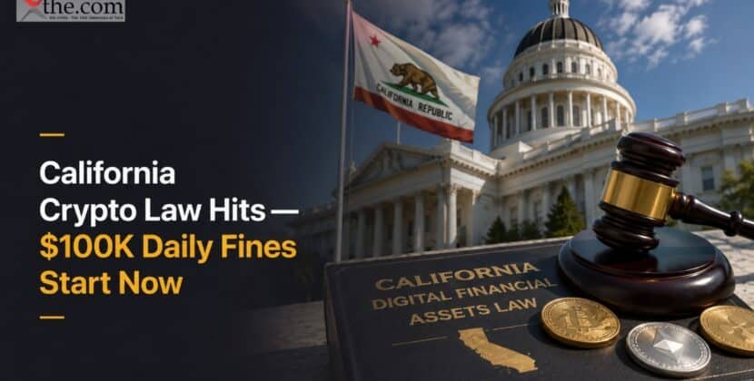 California Crypto Law Hits — $100K Daily Fines Start Now