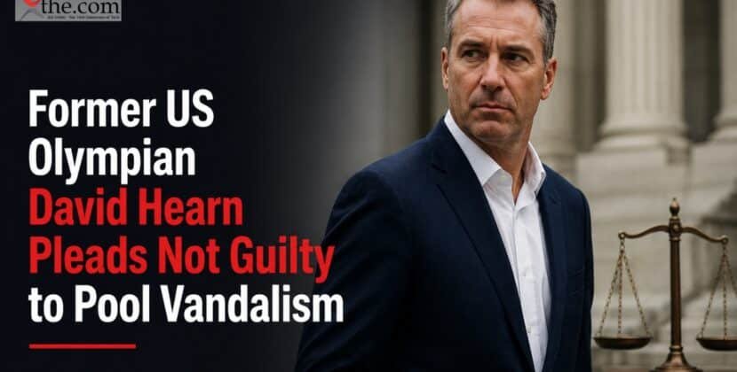 Former US Olympian David Hearn Pleads Not Guilty to Pool Vandalism.