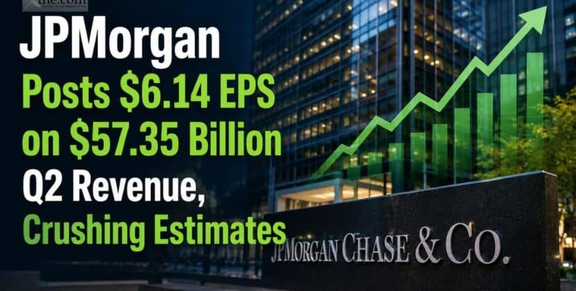 JPMorgan Posts $6.14 EPS on $57.35 Billion Q2 Revenue, Crushing Estimates