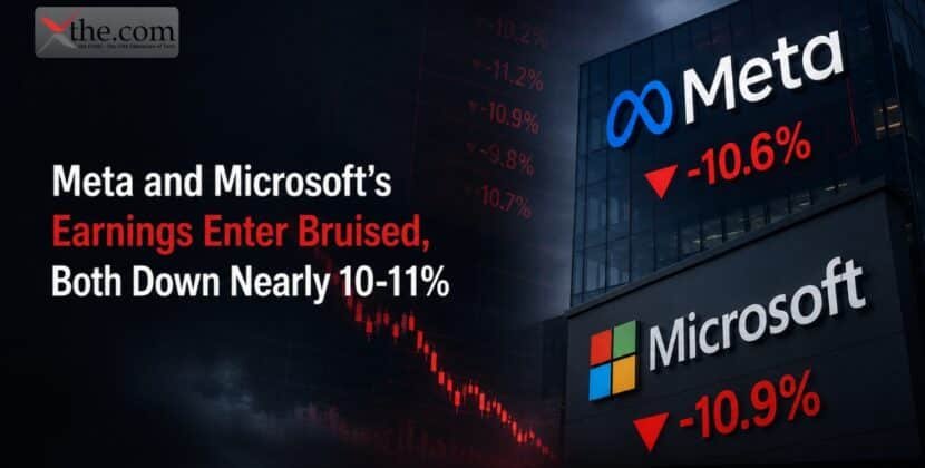 Meta and Microsoft’s Earnings Enter Bruised, Both Down Nearly 10‑11%