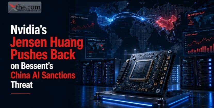 Nvidia’s Jensen Huang Pushes Back on Bessent’s China AI Sanctions Threat