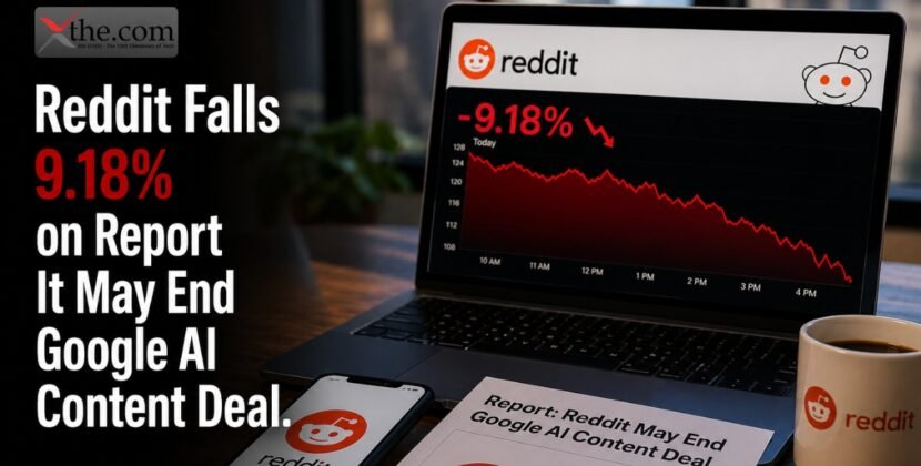 Reddit Falls 9.18% on Report It May End Google AI Content Deal.