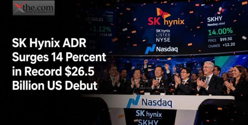 SK Hynix ADR Surges 14 Percent in Record $26.5 Billion US Debut