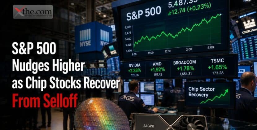 S&P 500 Nudges Higher as Chip Stocks Recover From Selloff