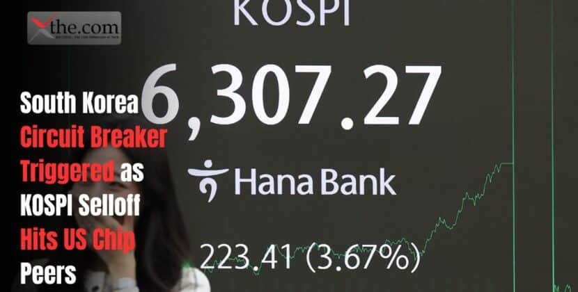 South Korea Circuit Breaker Triggered as KOSPI Selloff Hits US Chip Peers