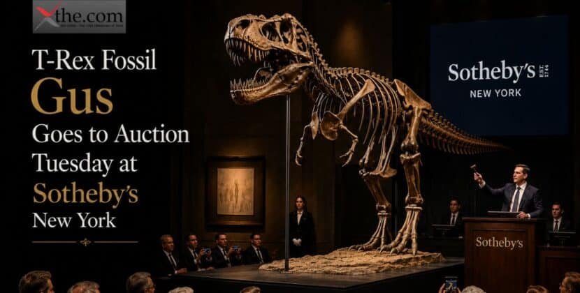 T-Rex Fossil Gus Goes to Auction Tuesday at Sotheby’s New York
