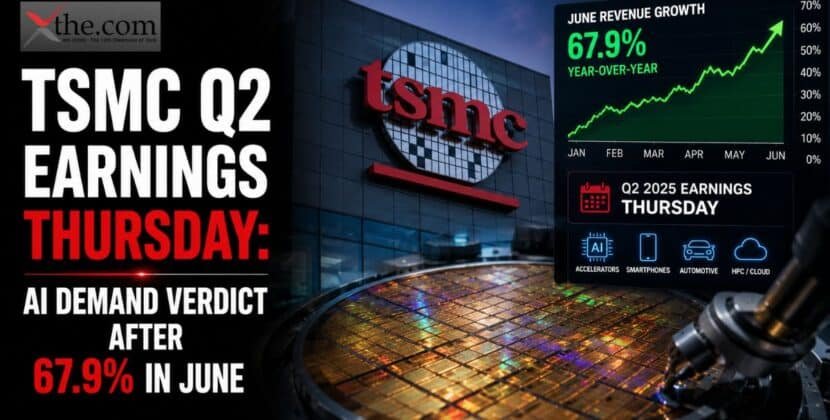 TSMC Q2 Earnings Thursday: AI Demand Verdict After 67.9 Percent in June