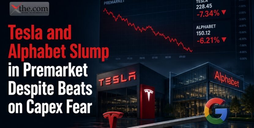 Tesla and Alphabet Slump in Premarket Despite Beats on Capex Fear