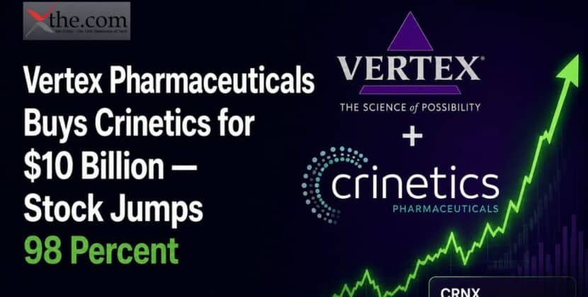 Vertex Pharmaceuticals Buys Crinetics for $10 Billion — Stock Jumps 98 Percent 