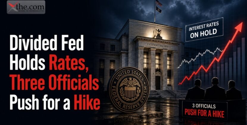Divided Fed Holds Rates, Three Officials Push for a Hike