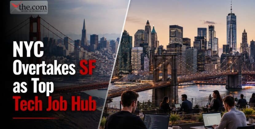 NYC Overtakes SF as Top Tech Job Hub