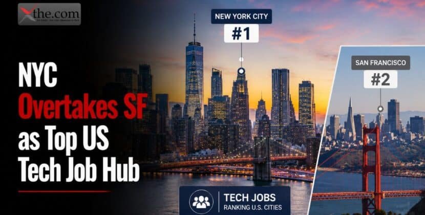 NYC Overtakes SF as Top US Tech Job Hub
