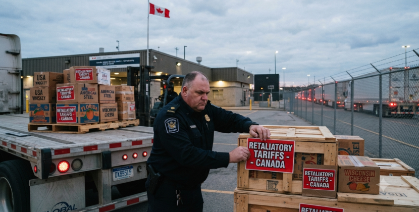 Canada Retaliatory Tariffs Hit 700 US Goods as Trade War Escalates