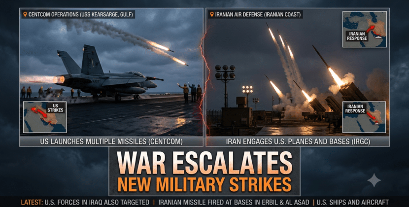 US Iran War Escalates With New Military Strikes