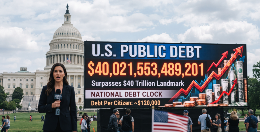 US Public Debt Surpasses $40 Trillion