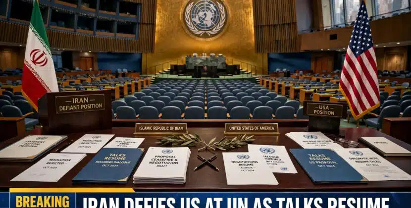 Iran Defies US at UN as Talks Resume