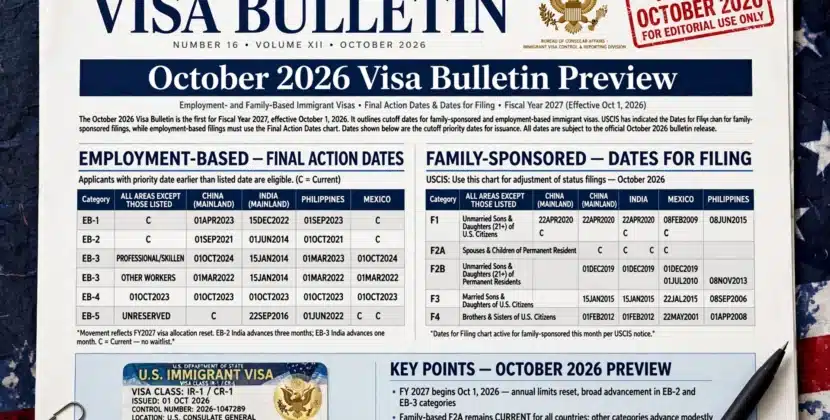 October 2026 Visa Bulletin Preview