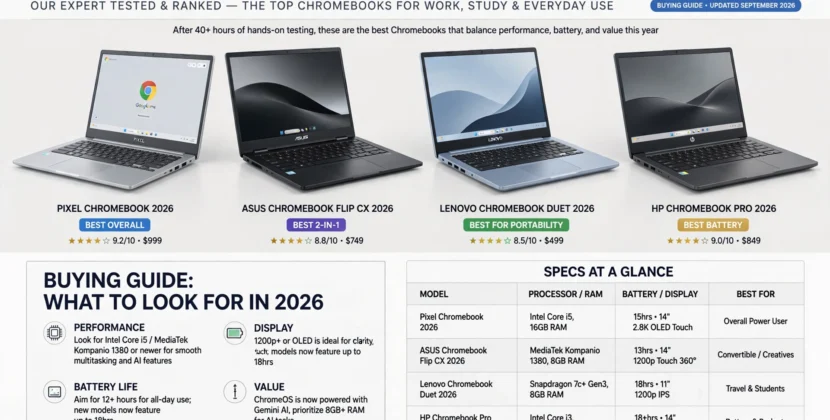 Best Chromebooks in 2026: Top Picks