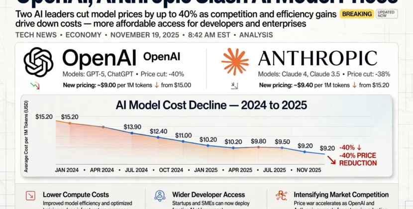 OpenAI, Anthropic Slash AI Model Prices