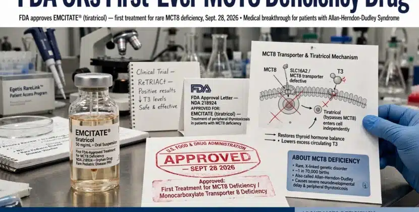 FDA OKs First-Ever MCT8 Deficiency Drug