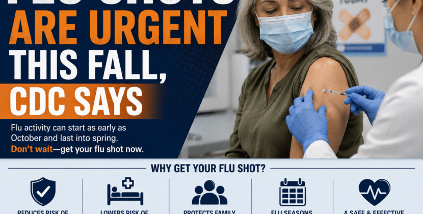 Flu Shots Are Urgent This Fall, CDC Says