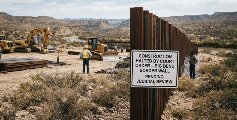 Judge Blocks Big Bend Border Wall Work