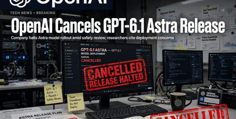 OpenAI Cancels GPT-6.1 Astra Release