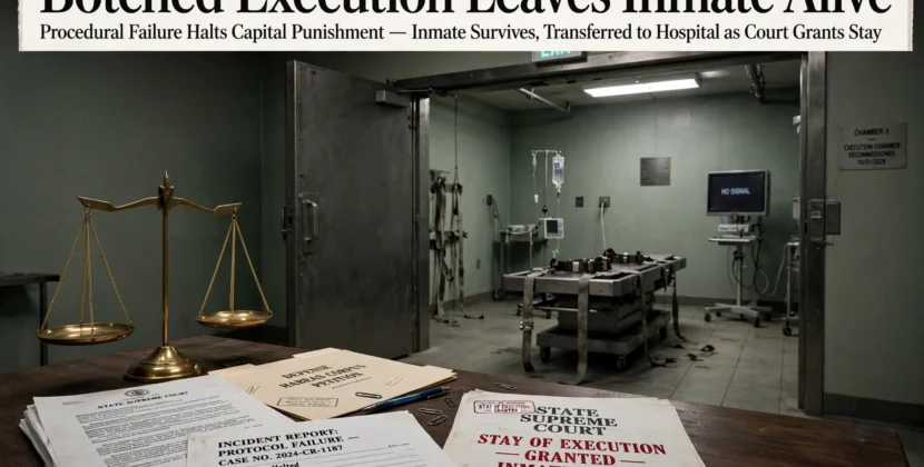Botched Execution Leaves Inmate Alive