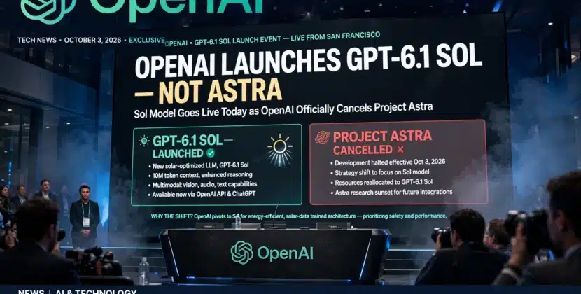 OpenAI Launches GPT-6.1 Sol, Not Astra