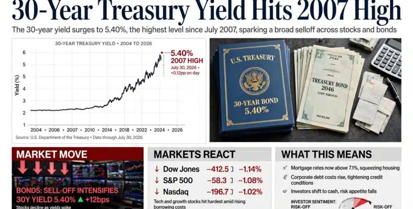 30-Year Treasury Yield Hits 2007 High