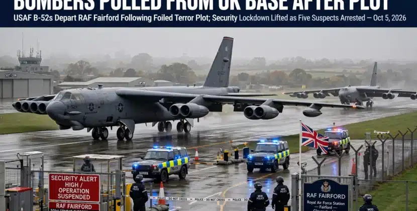 Bombers Pulled From UK Base After Plot