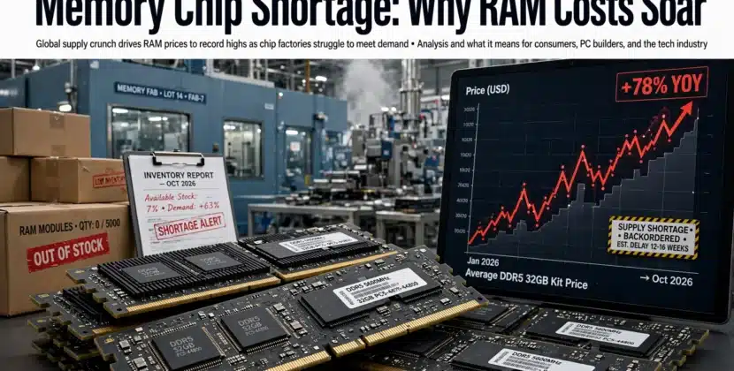 Memory Chip Shortage: Why RAM Costs Soar