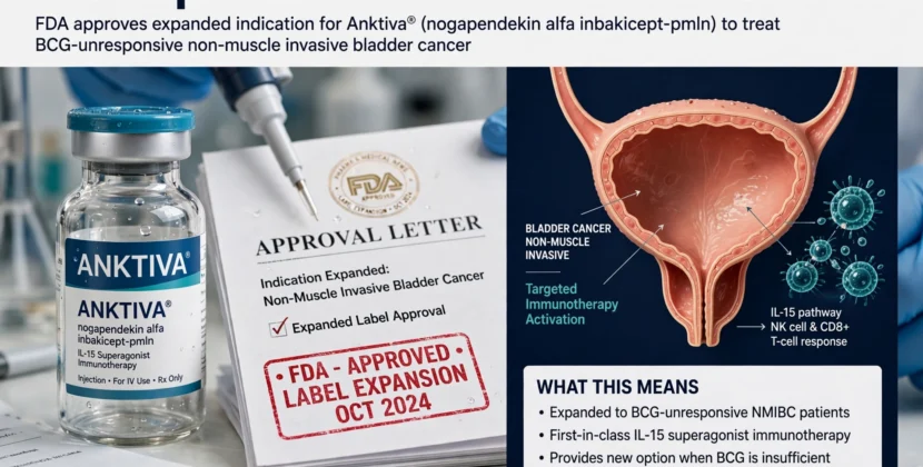 FDA Expands Anktiva Bladder Cancer Label