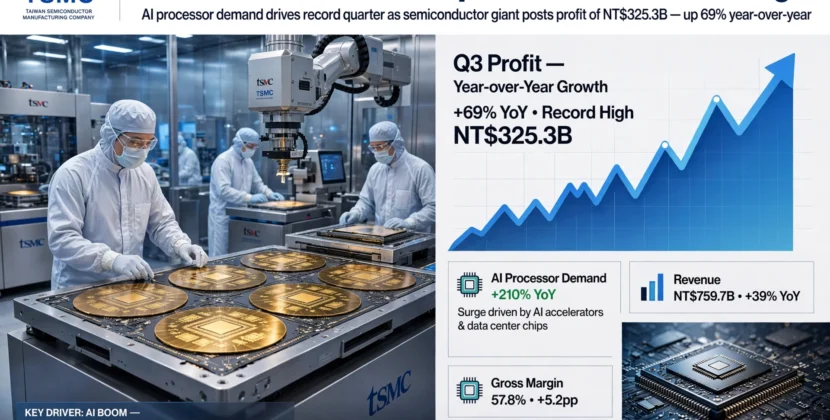 TSMC Q3 Profit Jumps 69% to Record High