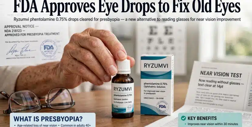 FDA Approves Eye Drops to Fix Old Eyes