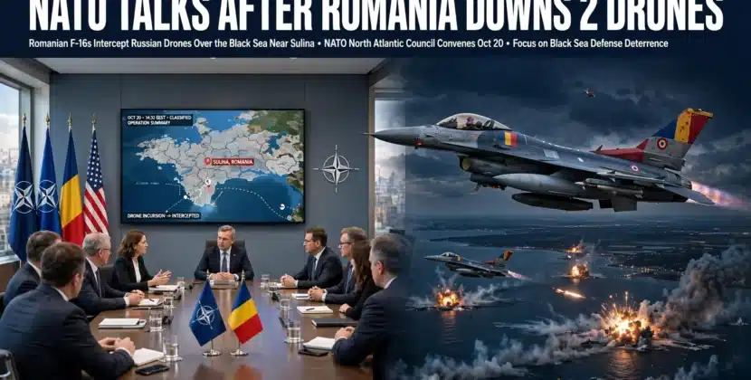NATO Talks After Romania Downs 2 Drones
