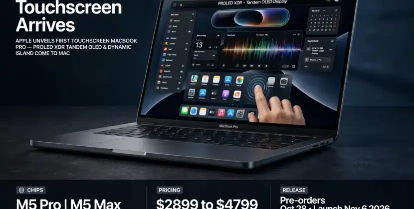 MacBook Pro Touchscreen Arrives