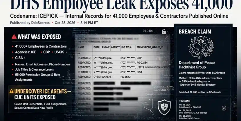 DHS Employee Leak Exposes 41,000